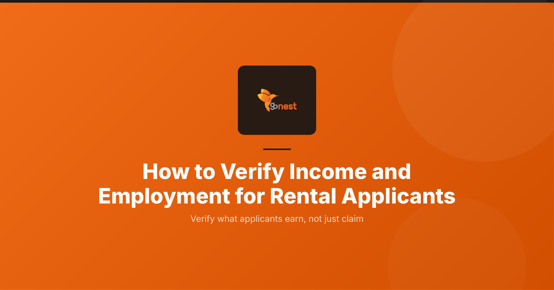 How to verify income and employment for rental applicants